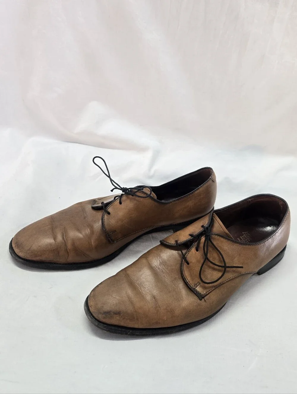 ALLEN EDMONDS Men's Size 12 Kenilworth Plain Toe Blucher Leather Shoes